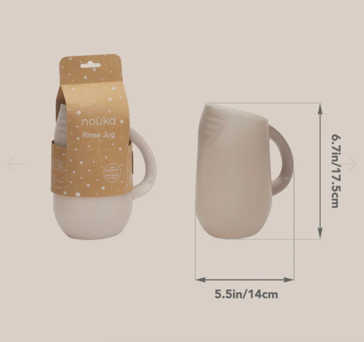 noüka Rinse Jug - Sand