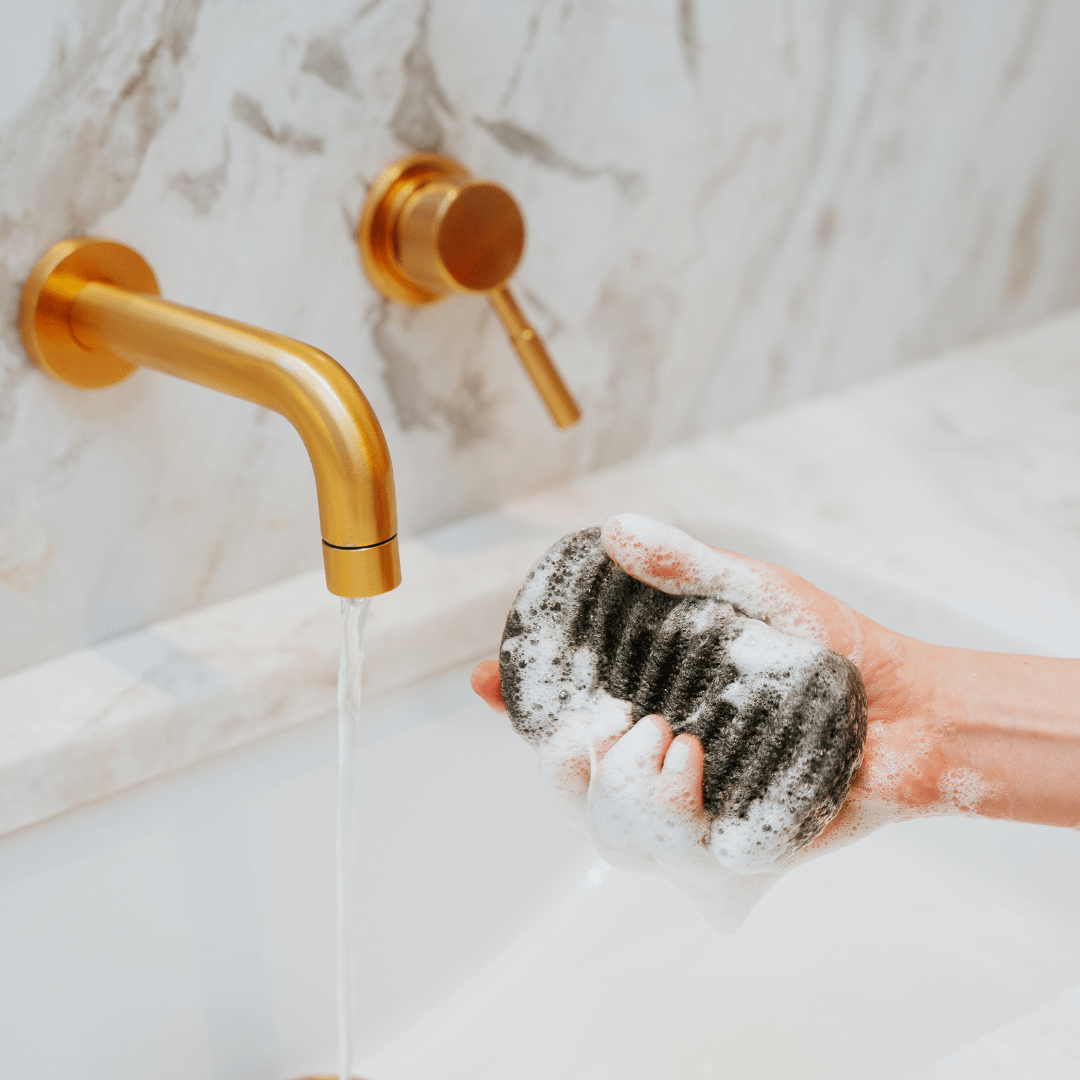 Bathorium Bathorium > Natural Exfoliating Sponge > Organic Body Products Konjac Bamboo Charcoal Body Sponge