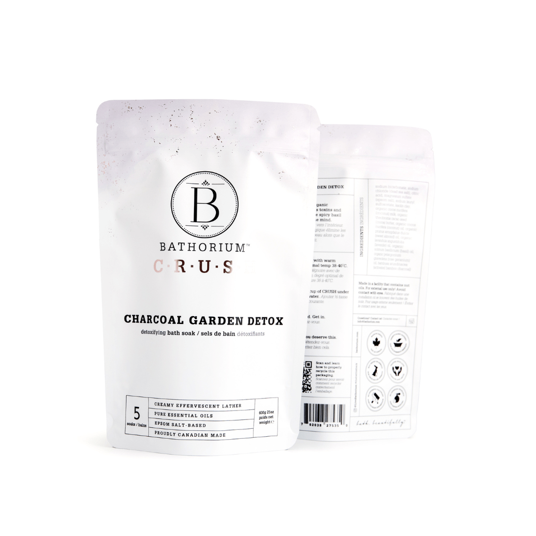 Bathorium Crush Bath Soak Charcoal Garden Detox Crush