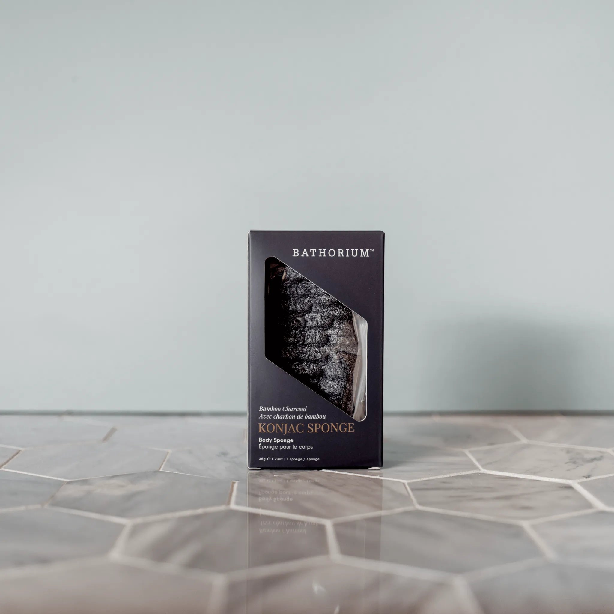 Konjac Bamboo Charcoal Body Sponge