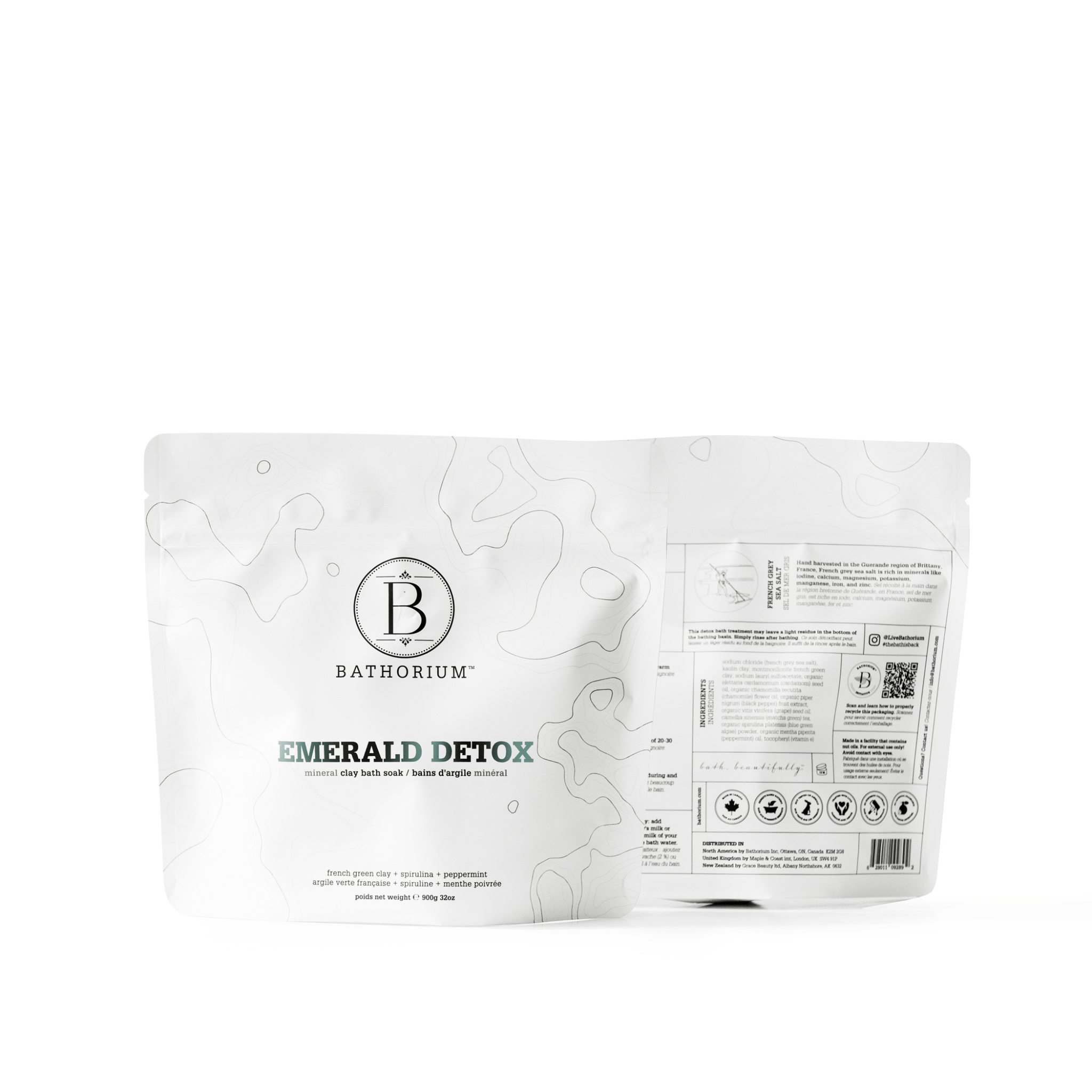 Bathorium Bath Additives Emerald Detox Clay Mineral Soak