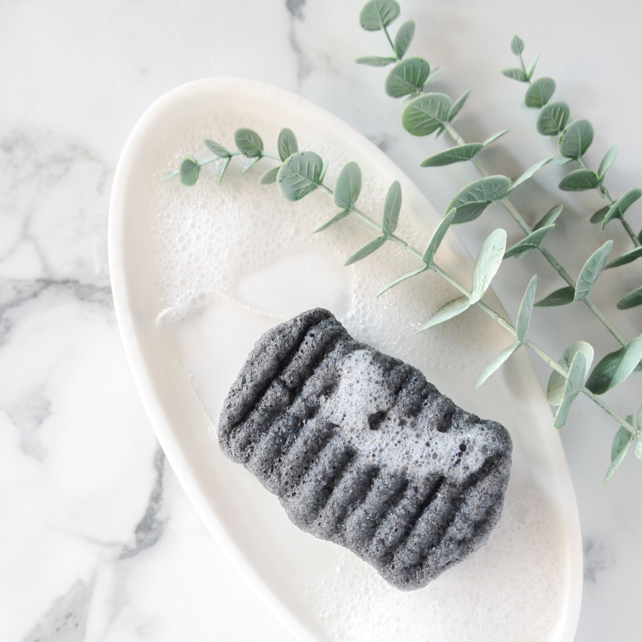 Konjac Bamboo Charcoal Body Sponge Sponge Bathorium
