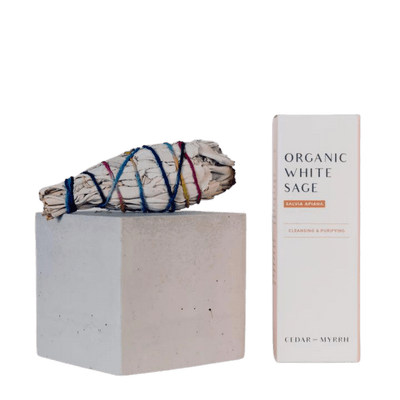 Cedar and Myrrh Home Cedar and Myrrh Burning Ritual Organic White Sage
