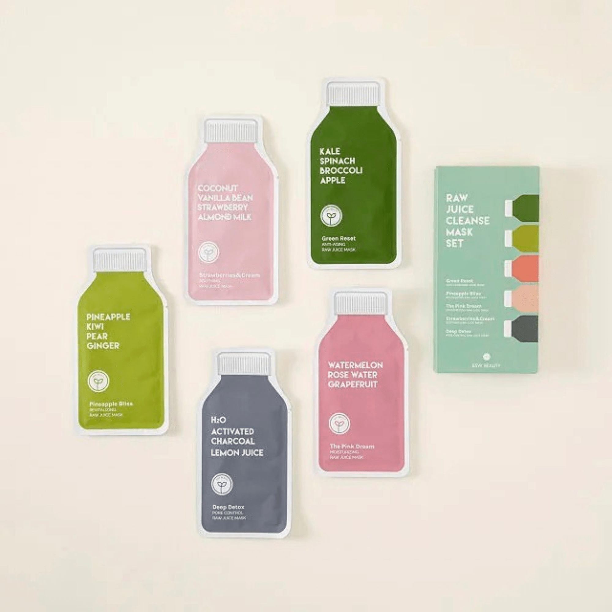 ESW Beauty Skin Care Masks & Peels ESW Beauty Raw Juice Cleanse Mask Set