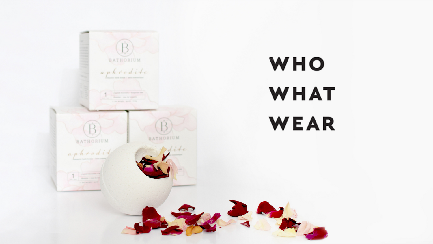 WHO WHAT WEAR: For a luxurious experience choose Aphrodite Bath Bomb