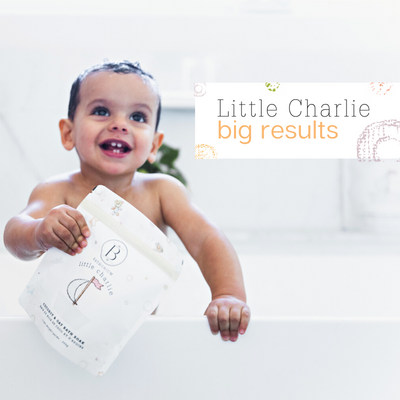 Real parents share their experience using Little Charlie Bath Soak + Bubble Milk ⛵
