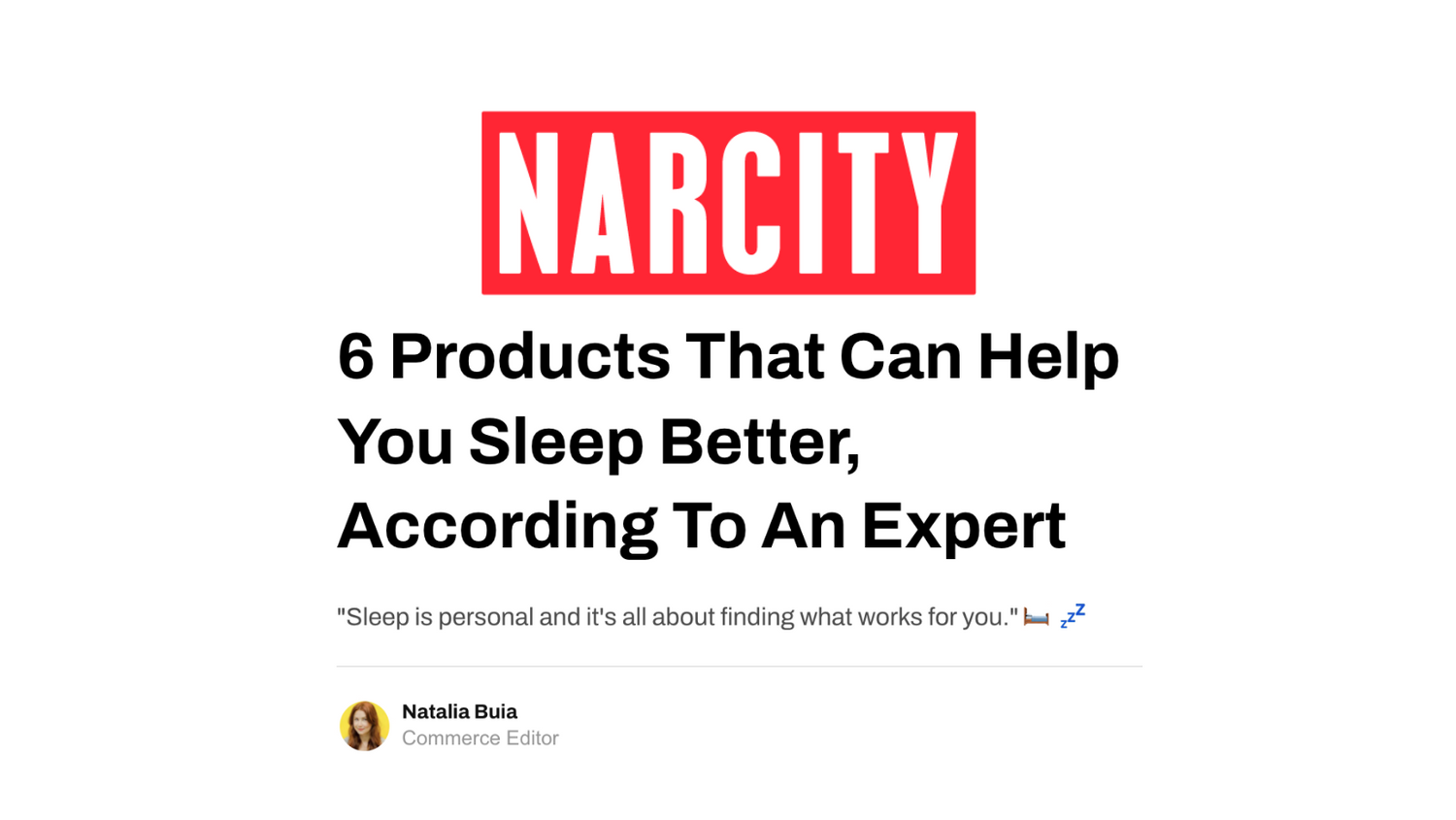 Narcity: Snooze Bomb Can Help You Sleep Better, According To An Expert