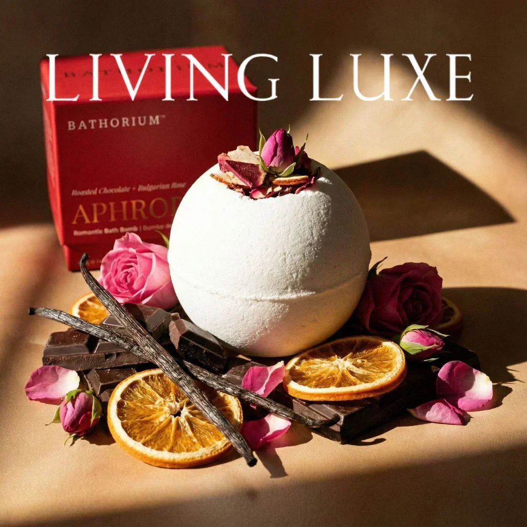 Aphrodite Bath Bomb Featured in Living Luxe Magazine