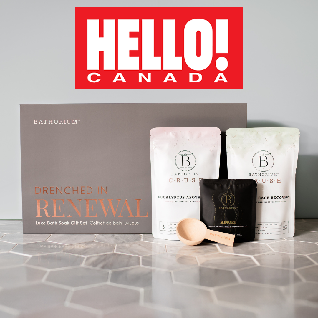 HELLO! Canada: Bathorium’s new Drenched in Renewal Box Set featured in holiday gift guide