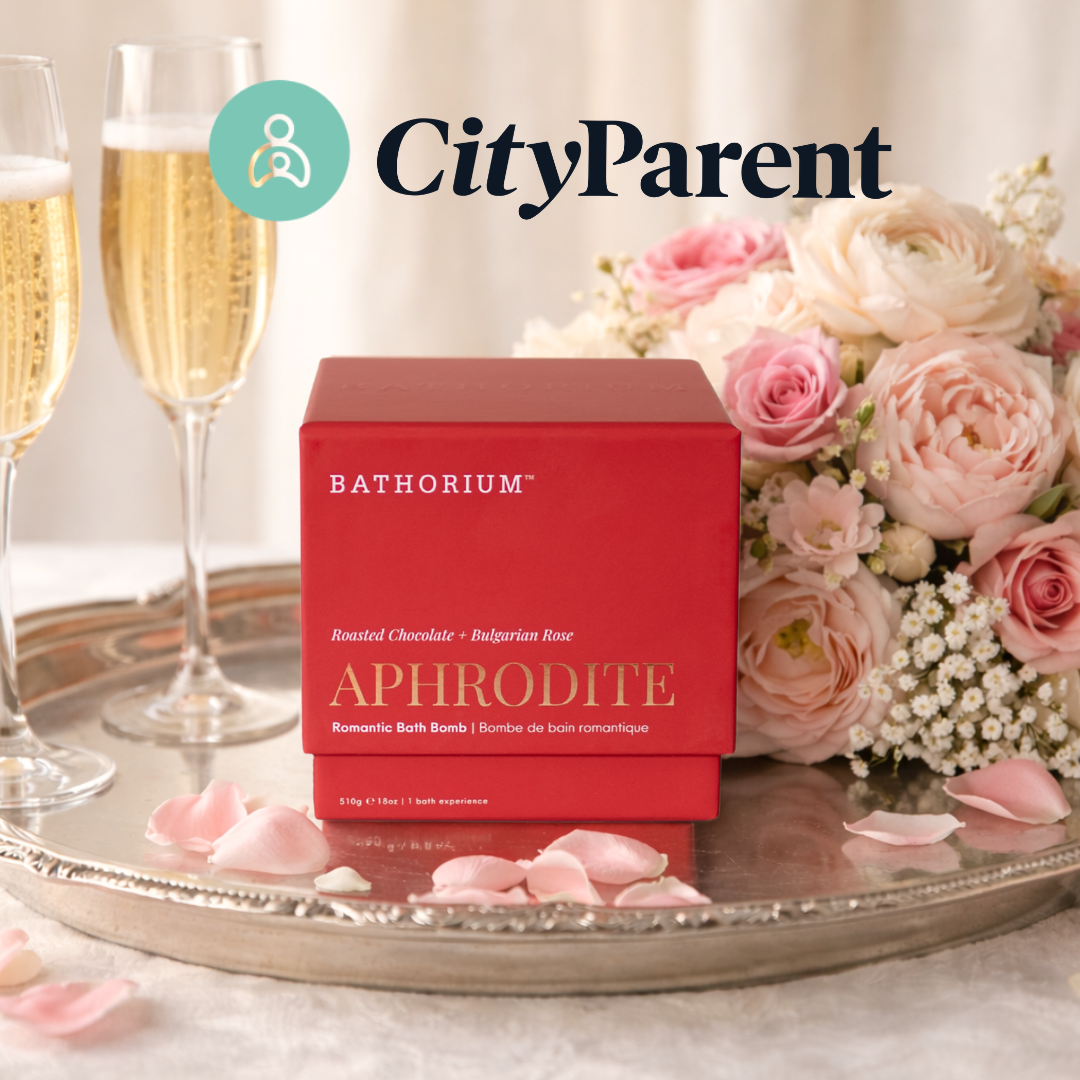 Aphrodite Bath Bomb Featured in City Parent Magazine’s Mother’s Day Gift Guide