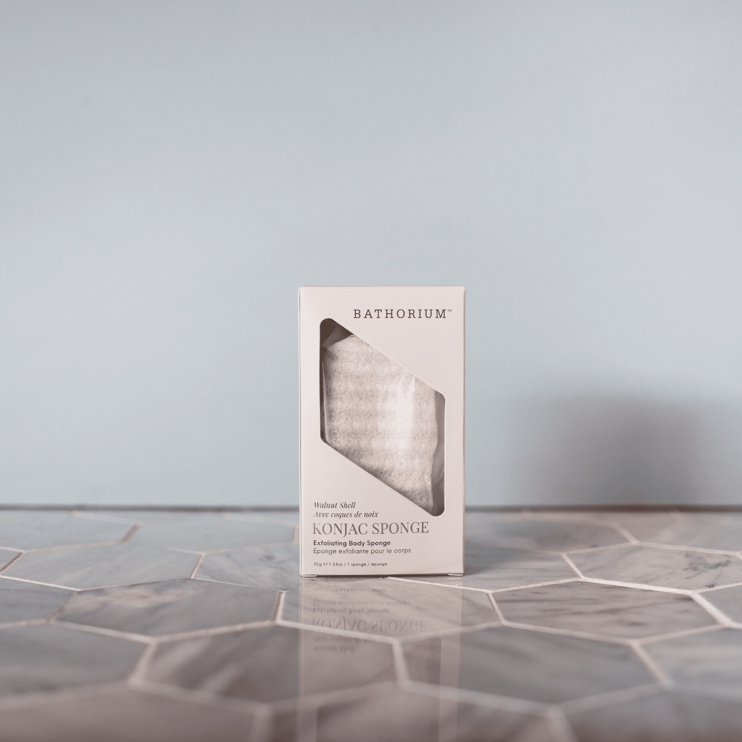 Konjac Walnut Shell Exfoliating Body Sponge