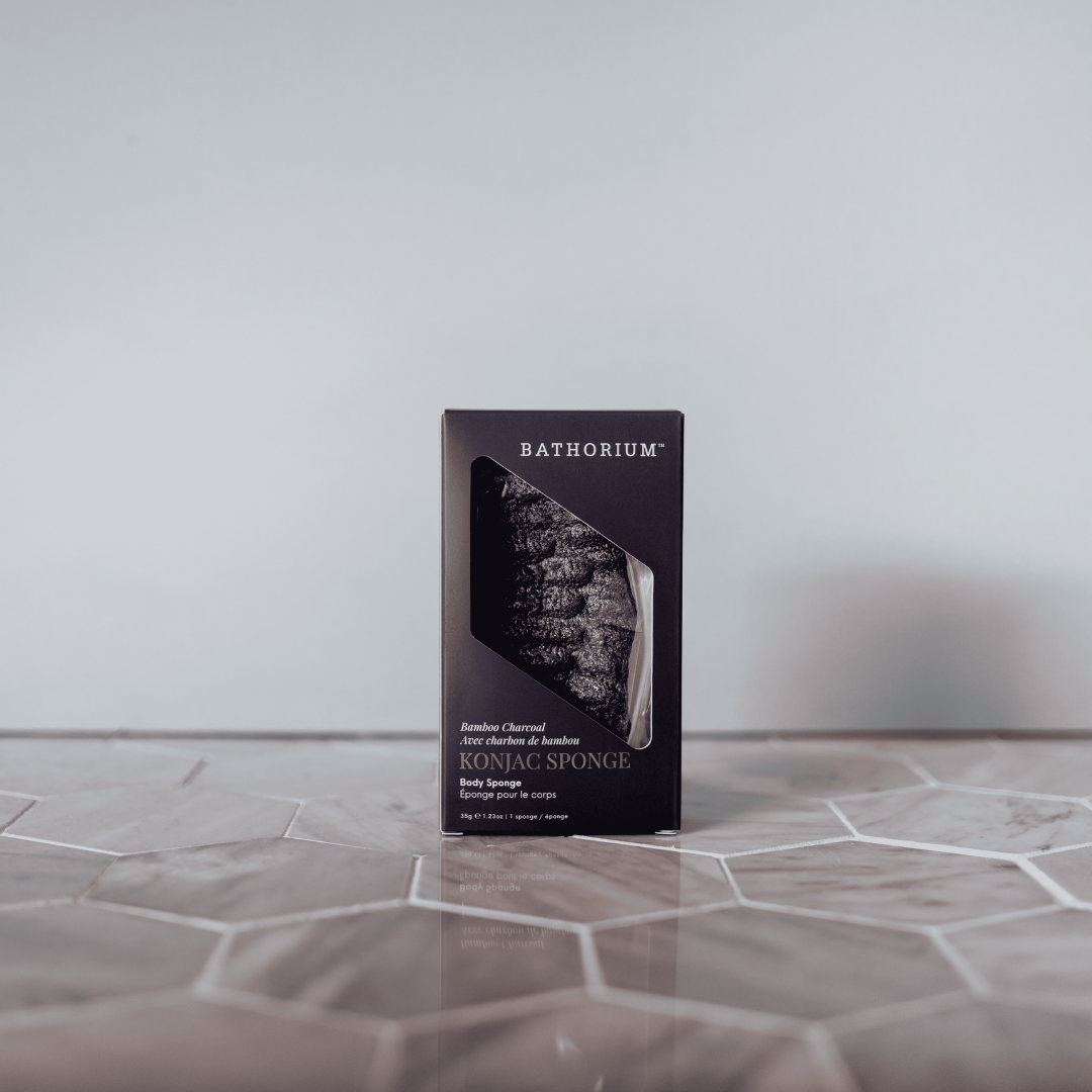 Konjac Bamboo Charcoal Body Sponge