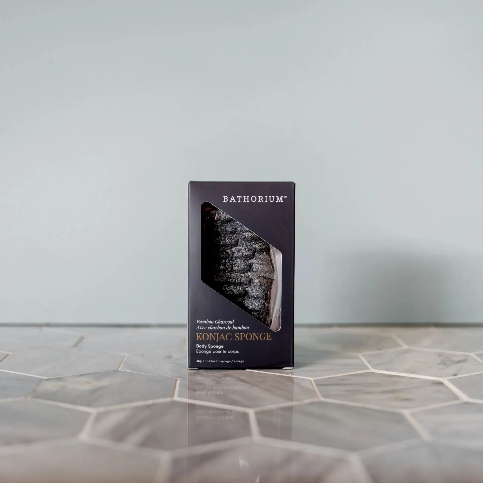 Konjac Bamboo Charcoal Body Sponge