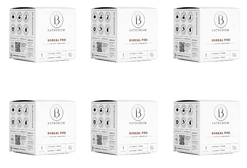 Bathorium Bath Bomb Case of 12 Bath Bombs Boreal Fog