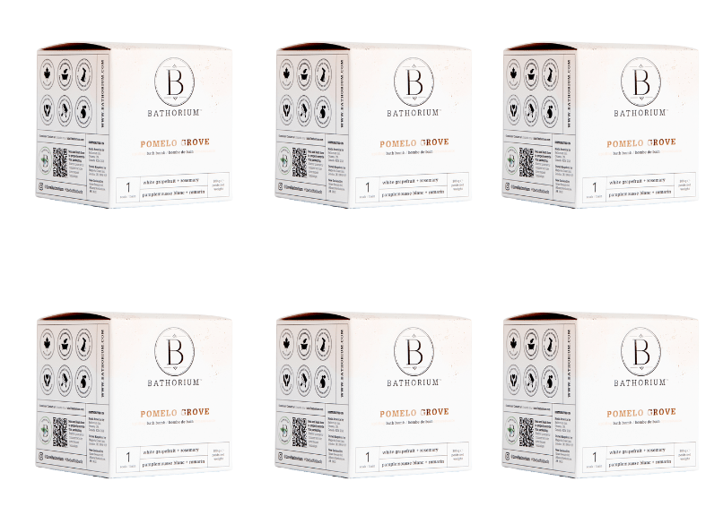Bathorium Bath Bomb Case of 12 Bath Bombs Pomelo Grove