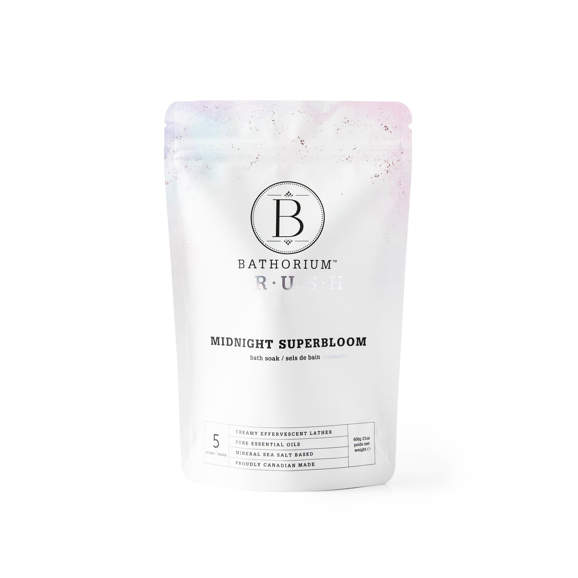 Bathorium Crush Bath Soak Midnight Superbloom Crush