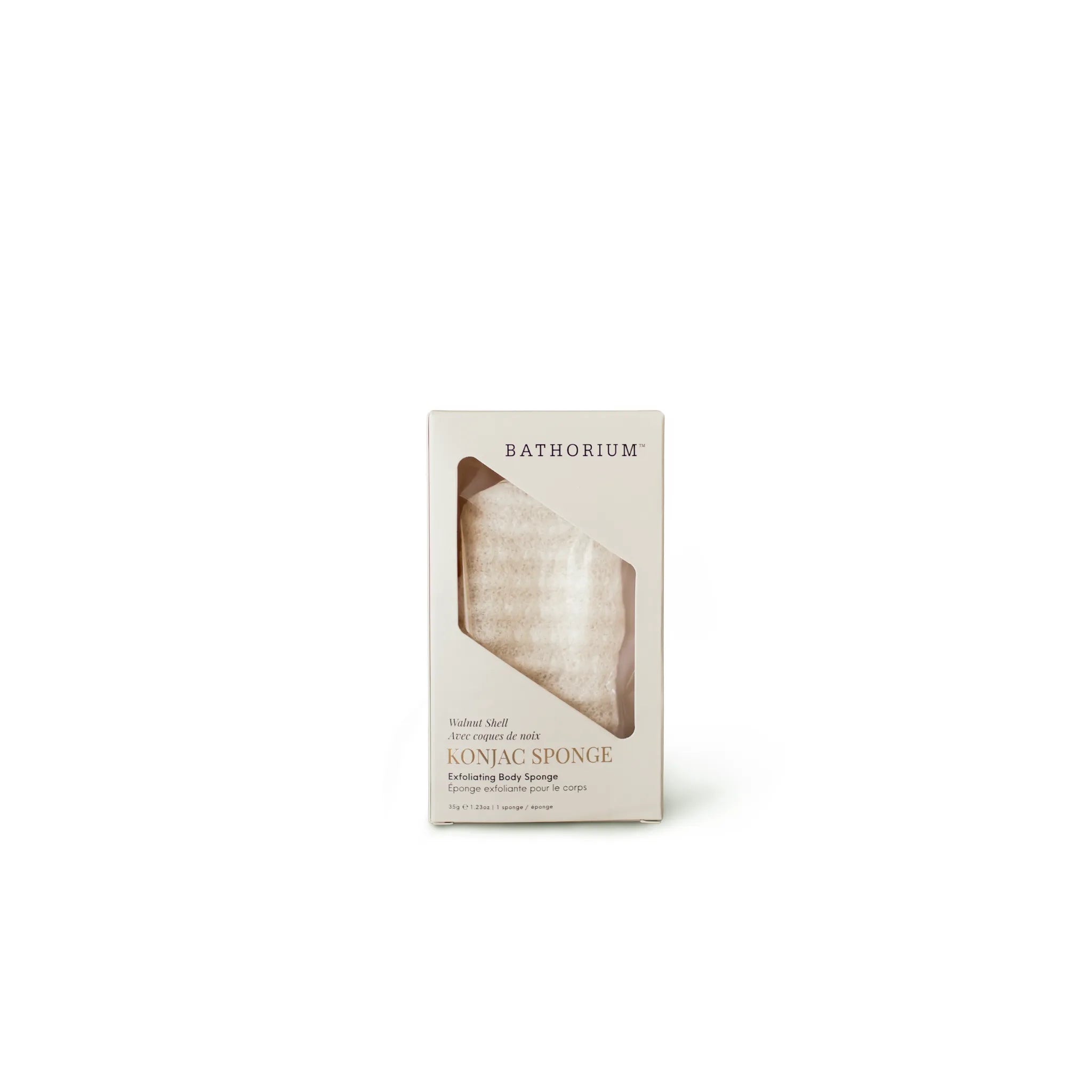 Konjac Walnut Shell Exfoliating Body Sponge