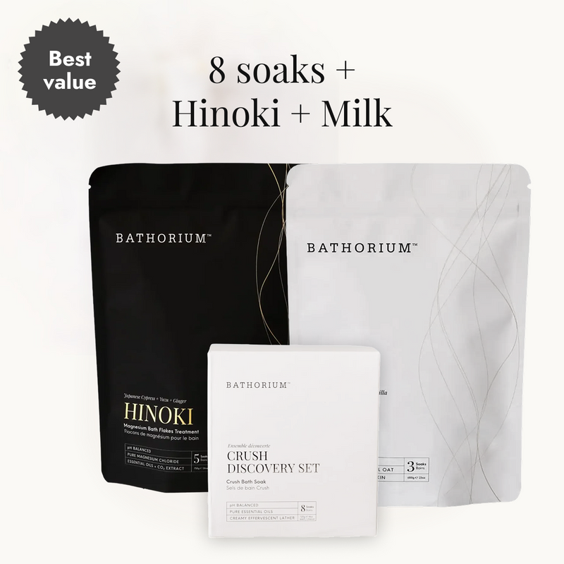 Crush + Hinoki + Milk Soak Bundle