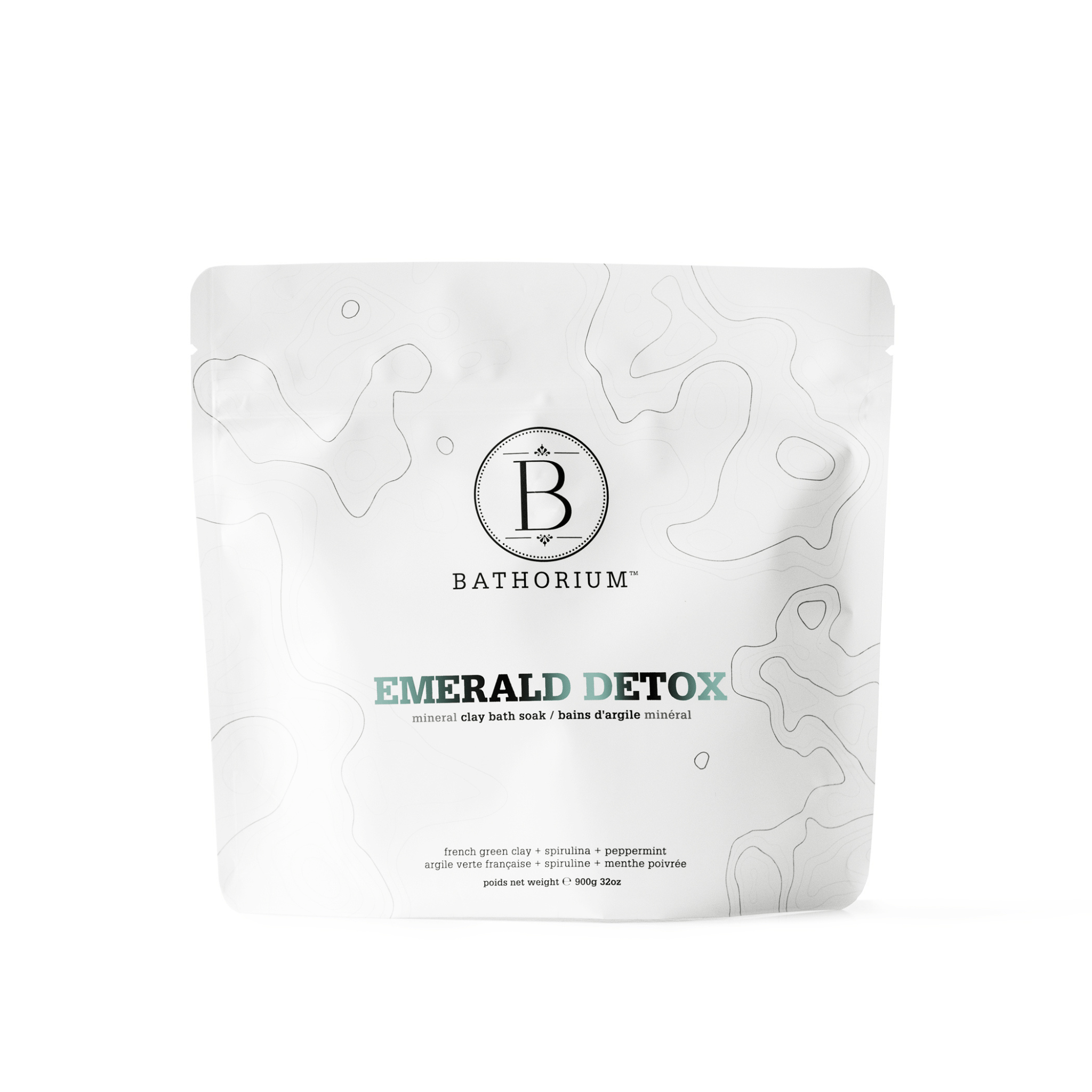 Bathorium Bath Additives Emerald Detox Clay Mineral Soak