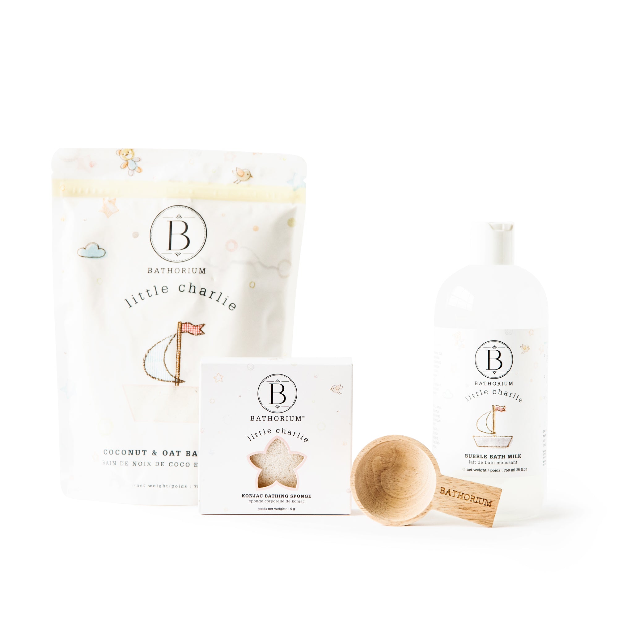 Bathorium Little Charlie Bathtime Fun Acrylic Gift Set