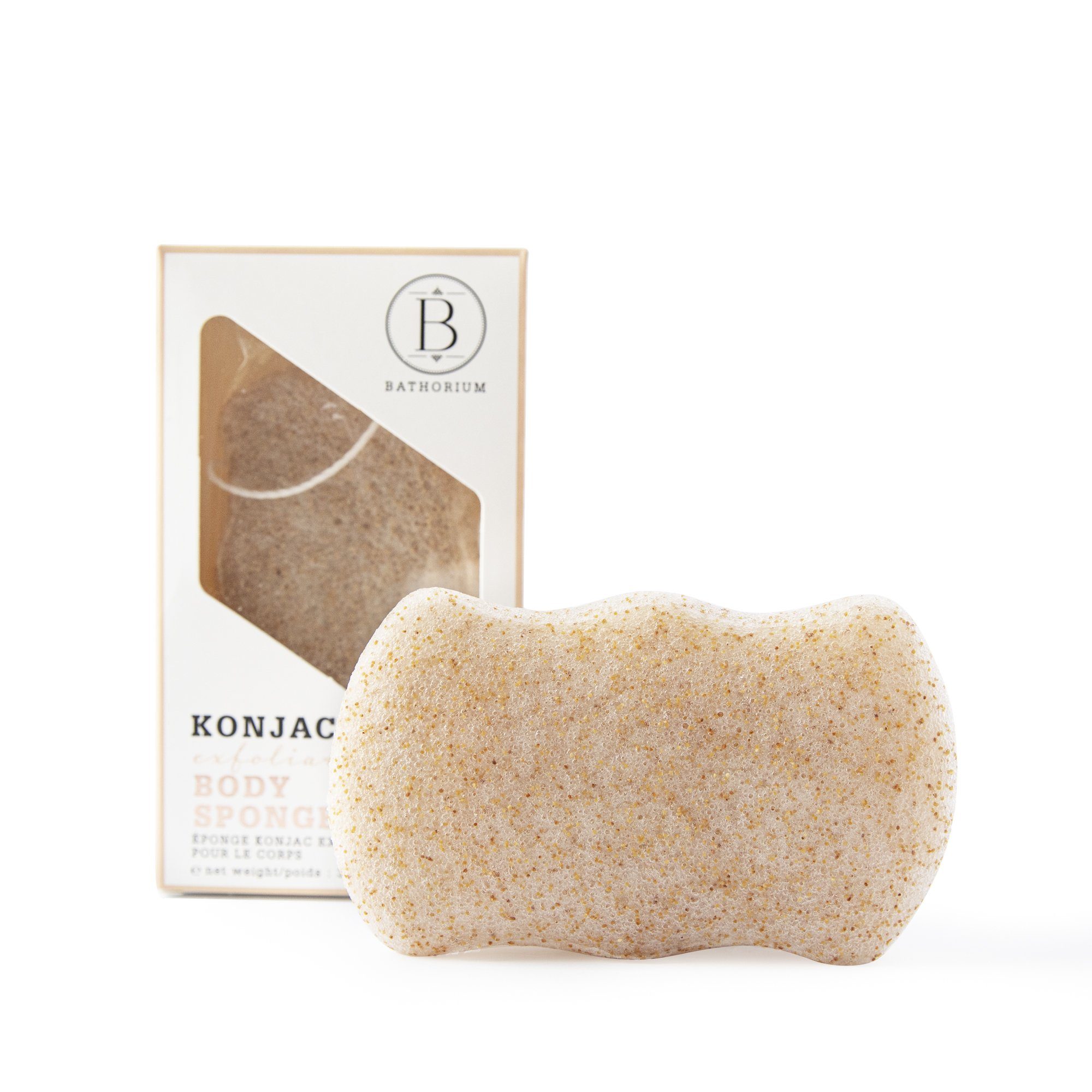 Konjac Walnut Shell Exfoliating Body Sponge Sponge Bathorium 