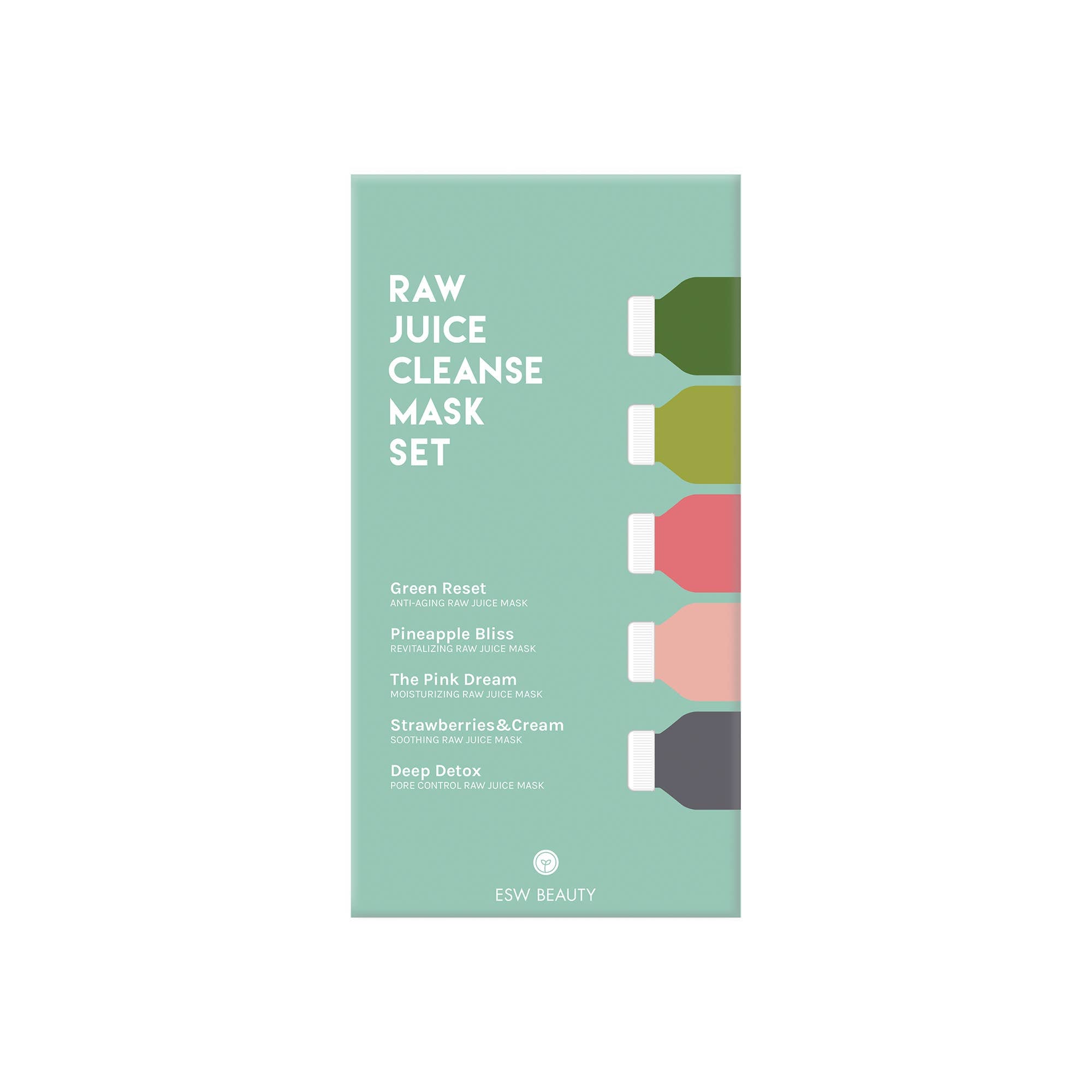 ESW Beauty Skin Care Masks & Peels Raw Juice Cleanse Mask Set
